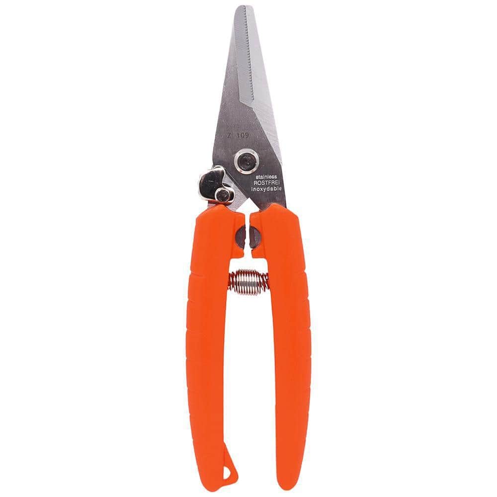 ZENPORT 7.5 in. Serrated Blade Stainless Floral Bunch Cutter