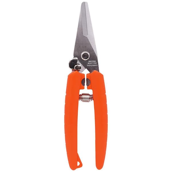 ZENPORT 8 in. Cut-n-Hold Heavy-Duty Pruner with Red Handles Z202