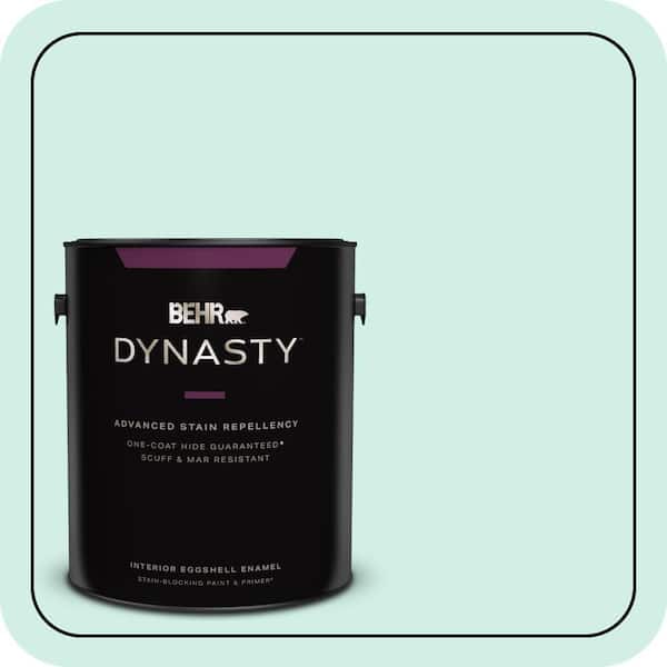 1 gal. #P440-1 Shimmering Pool Eggshell Enamel Interior Stain-Blocking Paint & Primer