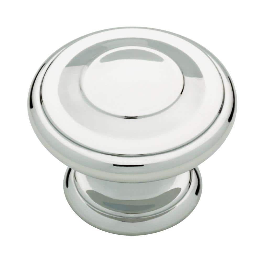 Liberty Harmon 1-3/8 in. (35 mm) Polished Chrome Round Cabinet Knob  P22669-PC-C - The Home Depot