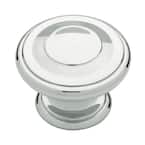 Harmon 1-3/8 in. (35mm) Polished Chrome Round Cabinet Knob
