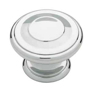 Harmon 1-3/8 in. (35 mm) Polished Chrome Round Cabinet Knob