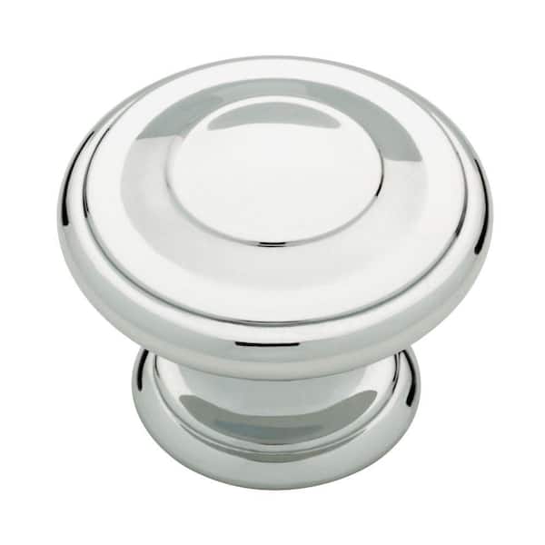 Liberty Harmon 1-3/8 in. (35 mm) Polished Chrome Round Cabinet Knob