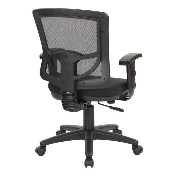 Black Mesh Back Task Chair 25.25 x 23.5 x 38.25-41 : EM91027-3