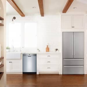 Ascenta 24 in. Front Control Built-In Stainless Steel Dishwasher w/ Hybrid Stainless Steel Tall Tub, 50dBA, and 6-Cycles