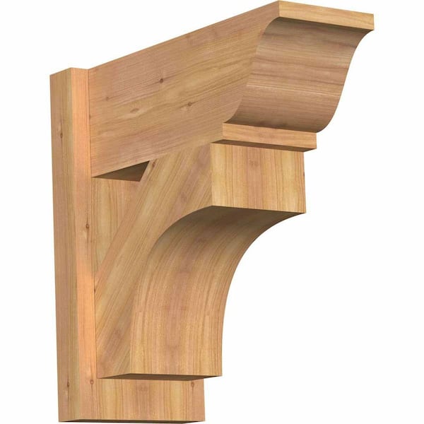 Ekena Millwork 8 in. x 18 in. x 18 in. Westlake Traditional Smooth Western Red Cedar Outlooker