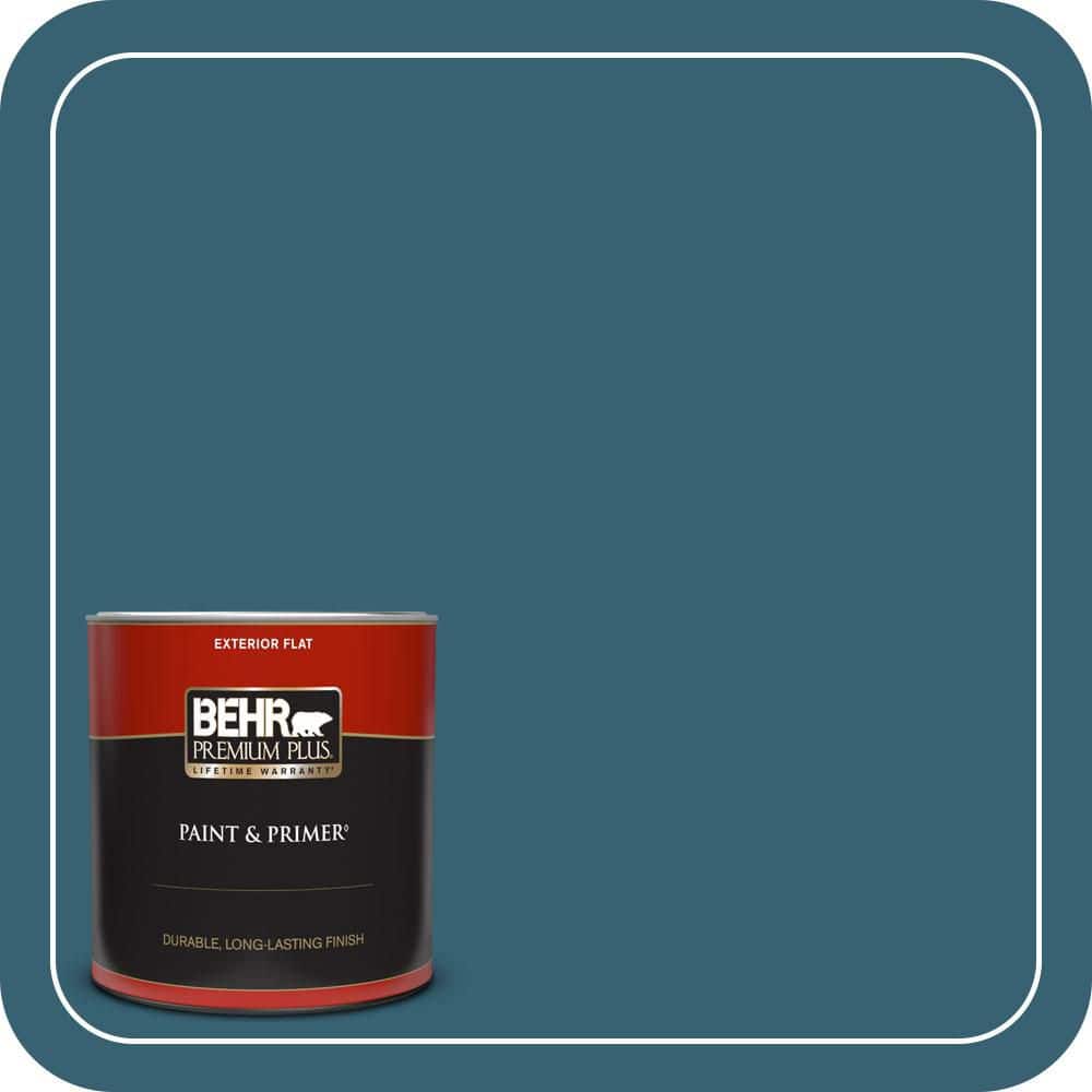 1 qt. #PPU13-18 Bermudan Blue Flat Exterior Paint & Primer price history on PriceWatchPro