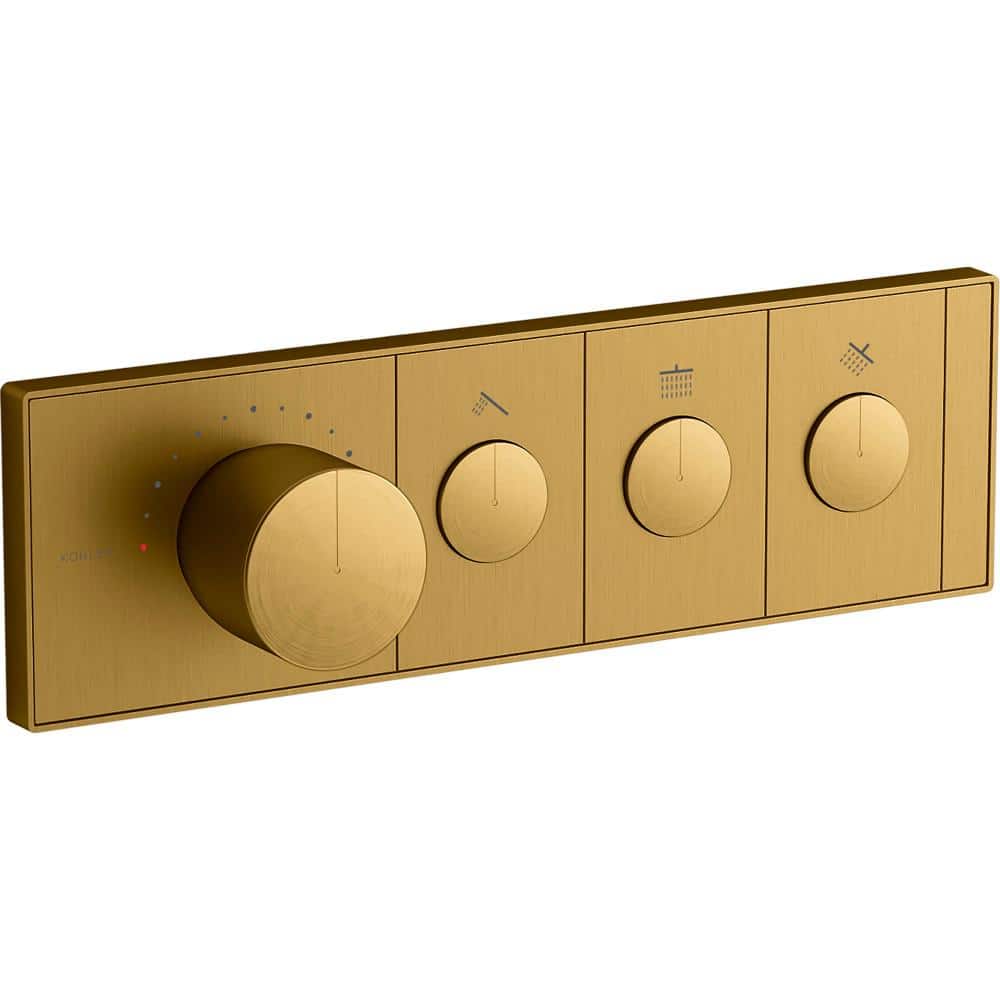 KOHLER Anthem 3-Outlet Thermostatic Valve Control Panel with