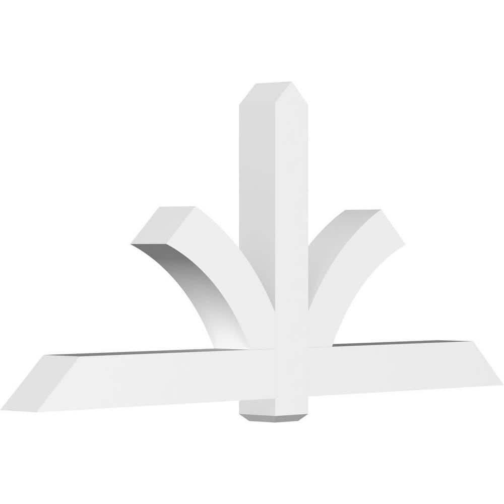 84 in. W x 38 1/2 in. H x 6 in. D x 6 in. F, 11/12 Pitch, Redmond Signature Urethane Gable Bracket, Primed Tan price history on PriceWatchPro