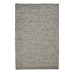 8 X 11 Gray and Ivory Floral Area Rug