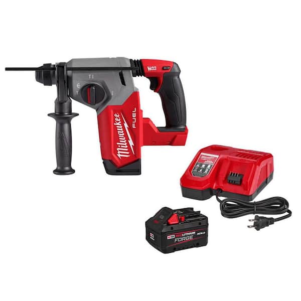 M18 FUEL 18V Lith-Ion Brushless Cordless 1 in. SDS-Plus Rotary Hammer w/ FORGE 8. 0Ah Battery & Charger