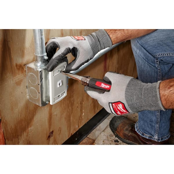 Milwaukee 9-in-1 Punchdown Multi-Bit Screwdriver 48-22-2902 - The