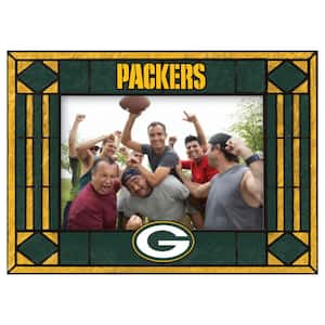 NFL - 4 in. X 6 in. Gloss Multi Color Horizontal Art Glass Picture Frame - Packers