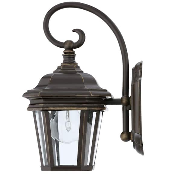 Progress Lighting Crawford Collection 4-Light Oil Rubbed Bronze Clear  Beveled Glass New Traditional Outdoor Post Lantern Light P5474-108 - The  Home Depot