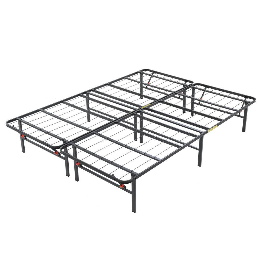 Heavy Duty Metal Platform Bed Frame, High Profile Metal Bed Frame King
