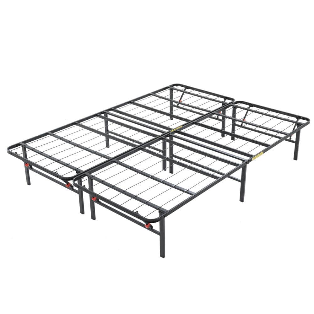 Hercules Full Size 14 in. H Heavy Duty Metal Platform Bed Frame 125001 5030 The Home Depot