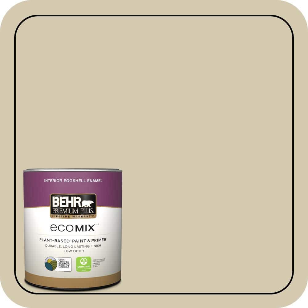 1 qt. #770C-3 Sand Fossil Eggshell Enamel EcoMix Plant-Based Interior Paint & Primer price history on PriceWatchPro