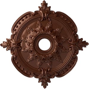 1-5/8 in. x 28-3/8 in. x 28-3/8 in. Polyurethane Benson Classic Ceiling Moulding, Copper Penny