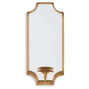 Dumi Goldtone Metal Candle Sconce