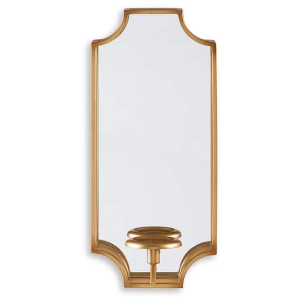 Dumi Goldtone Metal Candle Sconce