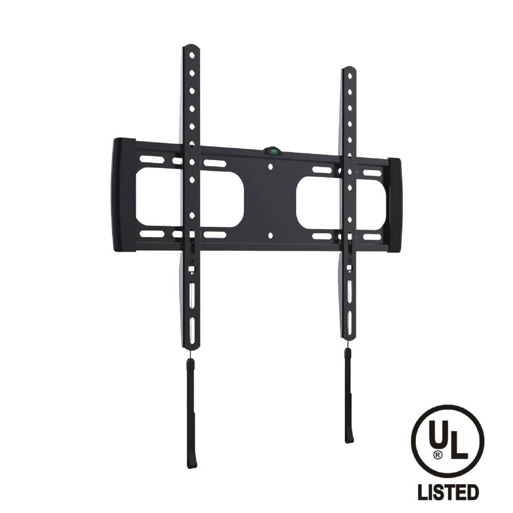 QualGear Universal Ultra Slim Fixed Wall Mount for most 32 in. - 55 in. TVs, Black [UL Listed] -  QG-TM-F-014