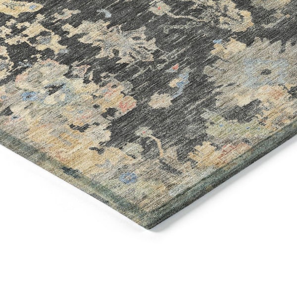 Chantille Machine Washable Indoor/Outdoor Abstract ACN2302 Charcoal 3 ft. x 4 ft. Area Rug