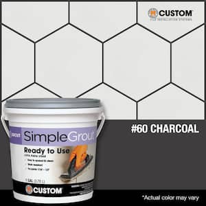 SimpleGrout #60 Charcoal 1 qt. Pre-Mixed Grout