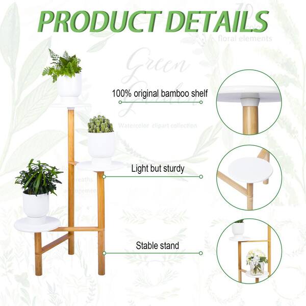 Flora Bunda 13 3-Tier Foldable Shelf in Brown | Michaels