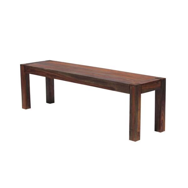 Coaster Home Furnishings Keats Warm Chestnut Bench 18 in. H x 60 in. W x 15 in. D