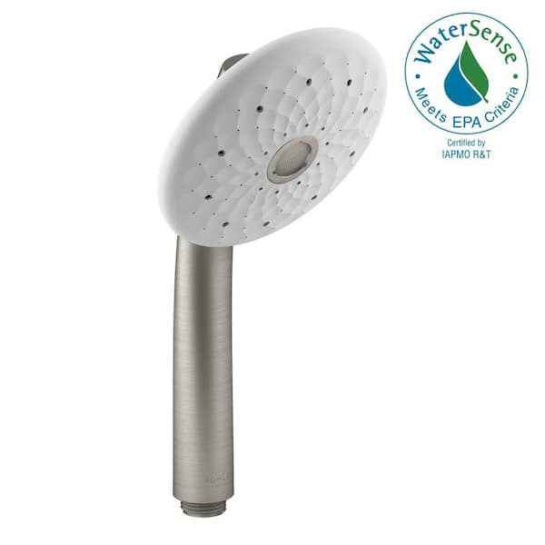 KOHLER Exhale 4-Spray Wall Mount Handheld Shower Head 2.0 GPM in Vibrant Brushed Nickel