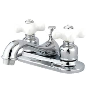 Restoration 4 in. Centerset Bathroom Faucet in Polished Chrome