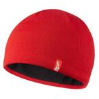 Men's Red Fleece Lined Knit Hat