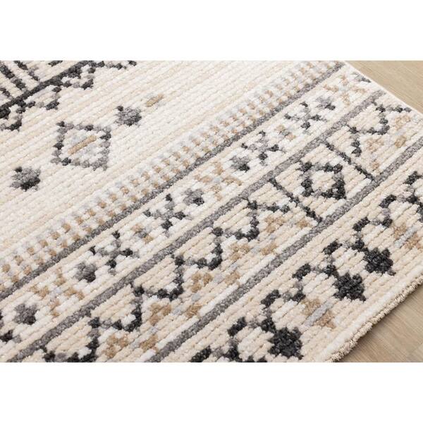 Solvyn Collections 8 ft. x 11 ft. Beige Tribal/Southwestern Indoor Area Rug