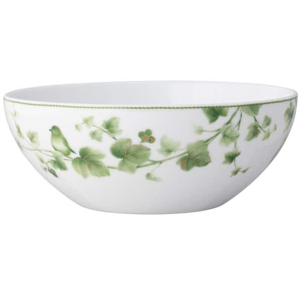Noritake Ivy Whisper 68 fl oz., 9 in. Porcelain (Green) Serving Bowl