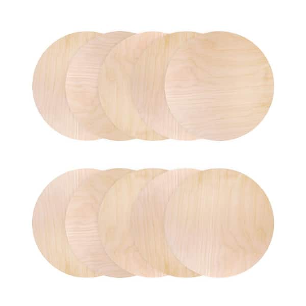 Walnut Hollow 1/4 in. x 1 ft. x 1 ft. Birch Plywood Circle Project Panel (10-Pack)
