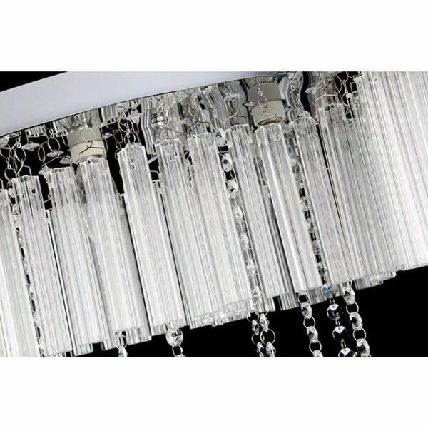 OUKANING 31.49 in. Clear Modern Creative Butterfly-Shaped Flush