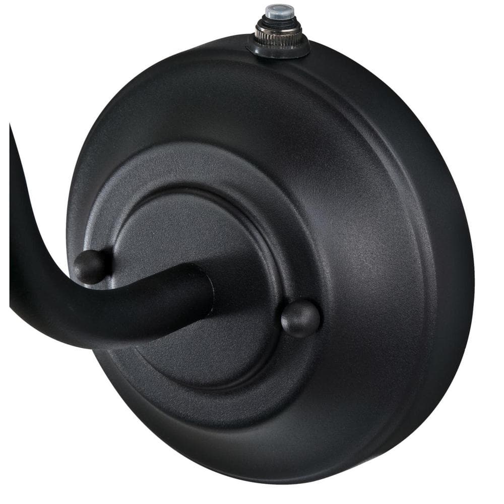 Textured Black Industrial LED Outdoor Wall Sconce with Cage