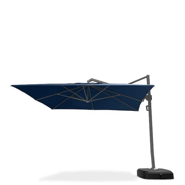 RST BRANDS Portofino Commercial 12 ft. Aluminum Cantilever Patio Umbrella in Laguna Blue