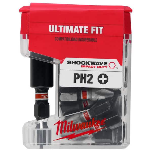 Milwaukee SHOCKWAVE Impact Duty 1 in. Phillips #2 Alloy Steel