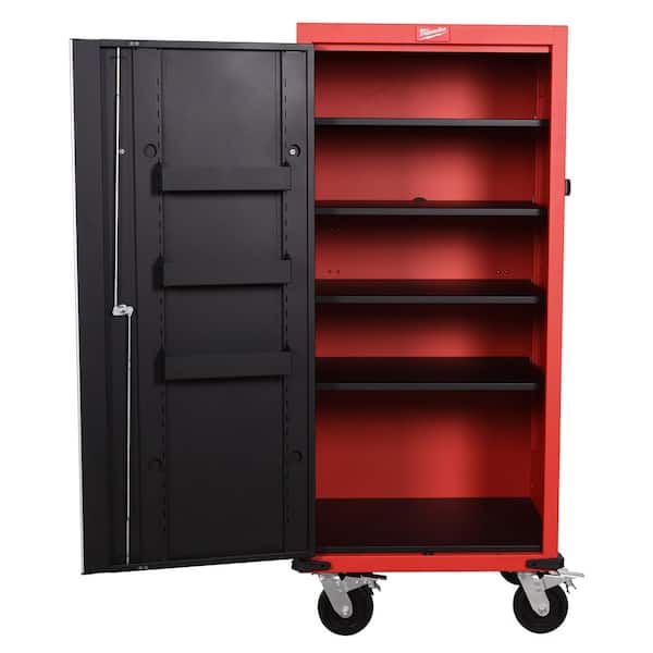 Milwaukee High Capacity 27 in. W x 22.1 in. D 4 Shelf Rolling Side