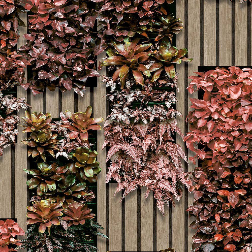 Photoreal Vertical Garden Red and Green Wallpaper price history on PriceWatchPro