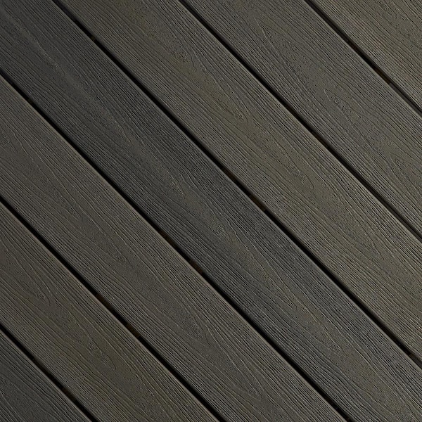 1x6-20' Sanctuary Composite Deck Board-Earl Grey Grooved Edge (Actual Size:. 925 x 5.25") BRDSANG EARL GREY 20