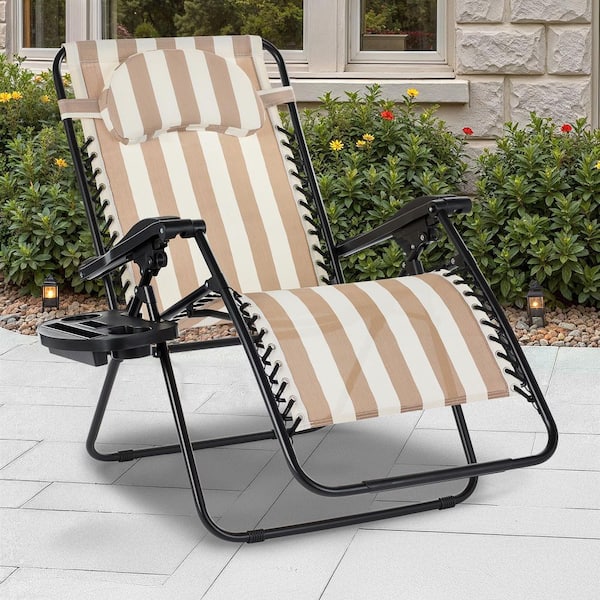 Best Choice Products Oversized Zero Gravity Folding Reclining Tan