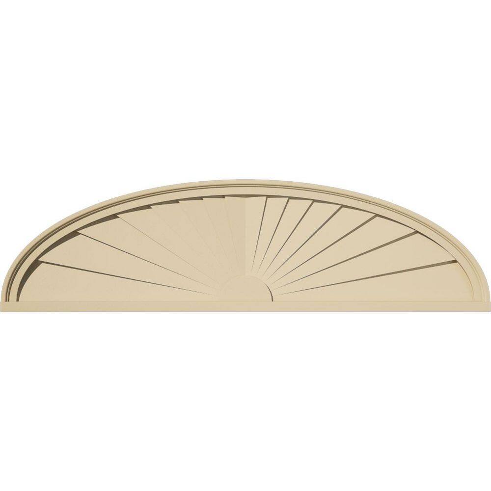 50-in W x 13-1/2-in H x 2-in P Elliptical Sunburst Signature Urethane Pediment, Primed Tan price history on PriceWatchPro