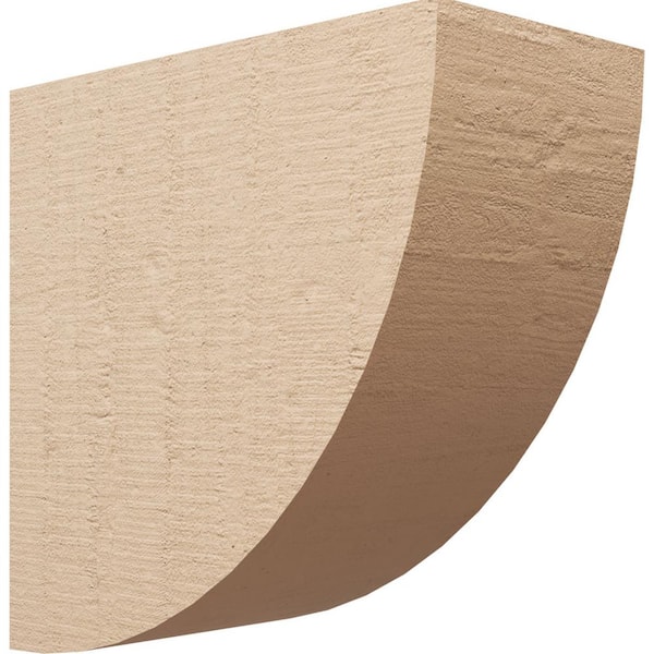 Ekena Millwork 11-in. x 22-in. x 22-in. Series 1 Classic Durham Rough Cedar Woodgrain Timberthane Polyurethane Corbel, Primed Tan