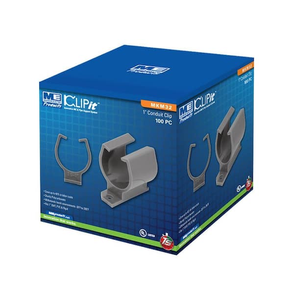 Southwire - Clip-It 1 in. Conduit Clip for EMT PVC (100-Pack)