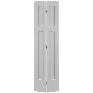 24 in. x 80 in. 3-Panel Winslow Hollow Core Silver Bullet Molded Composite Bi-Fold Door