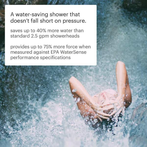 Nebia Merced 5-Spray Wall Mount Handheld Shower Head 1.5 GPM in Brushed Nickel