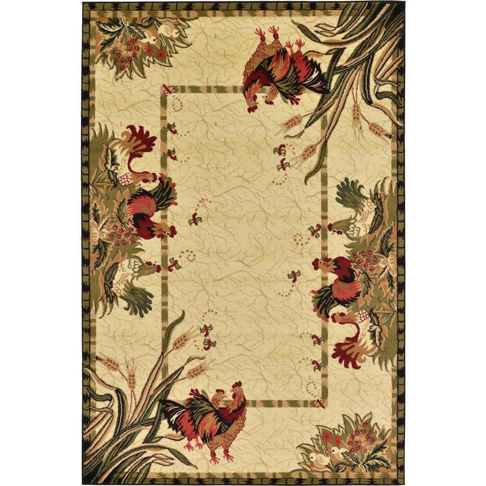 Barnyard Farm Ivory 6' 0 x 9' 0 Area Rug price history on PriceWatchPro