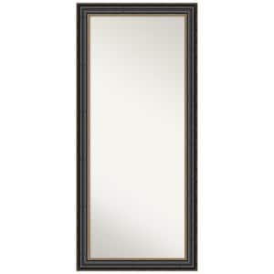 Thomas 65.75 in. x 29.75 in. Modern Classic Rectangle Framed Black Bronze Floor Leaning Mirror